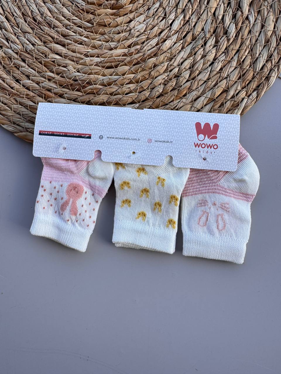 Pink Rabbit 3 pairs Of Socks