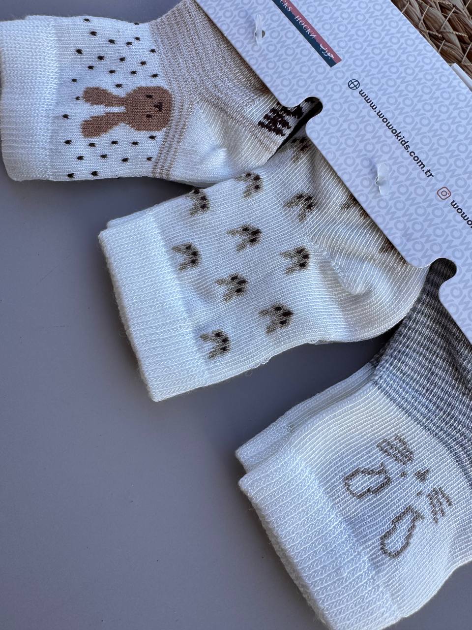 Nude Rabbit 3 pairs Of Socks