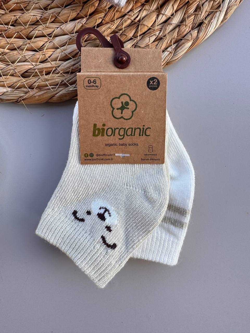 Bear Cotton 2 pairs Of Socks