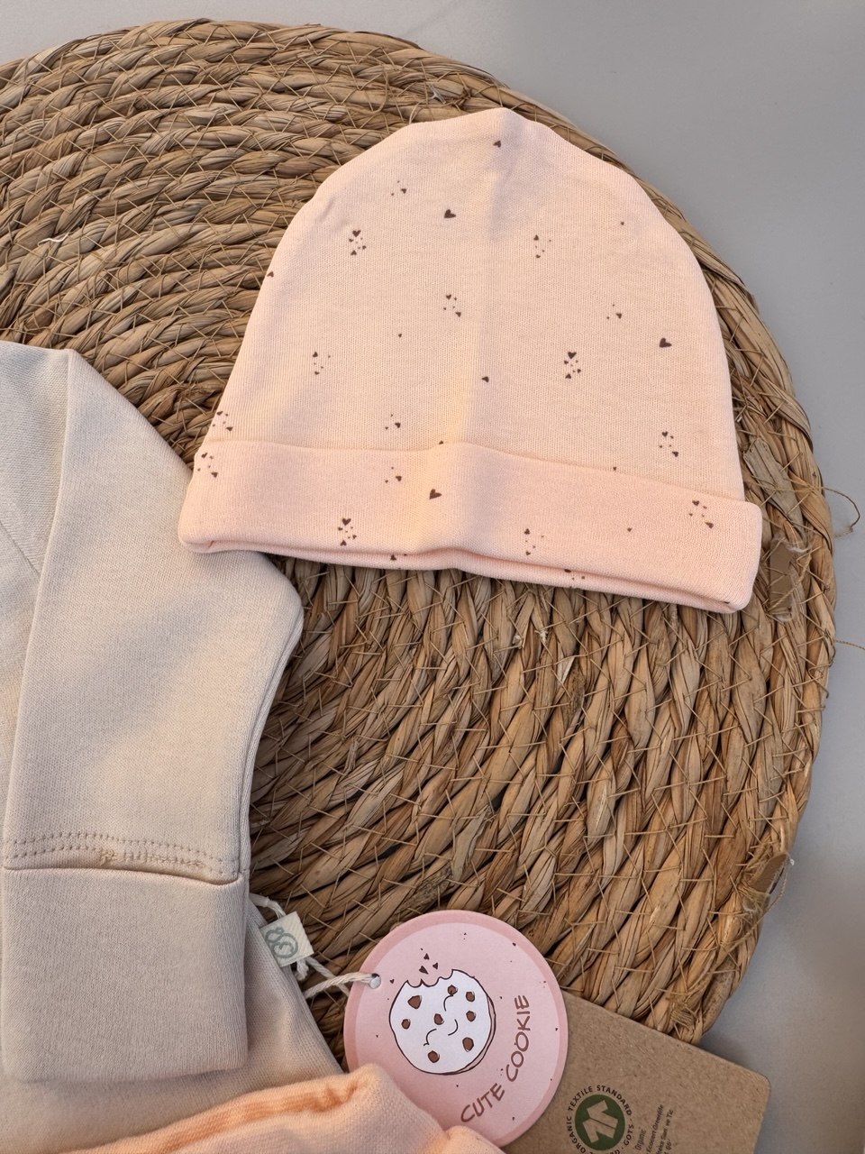 Beige And Soman Cookies Organic Cotton Set 3 Pcs