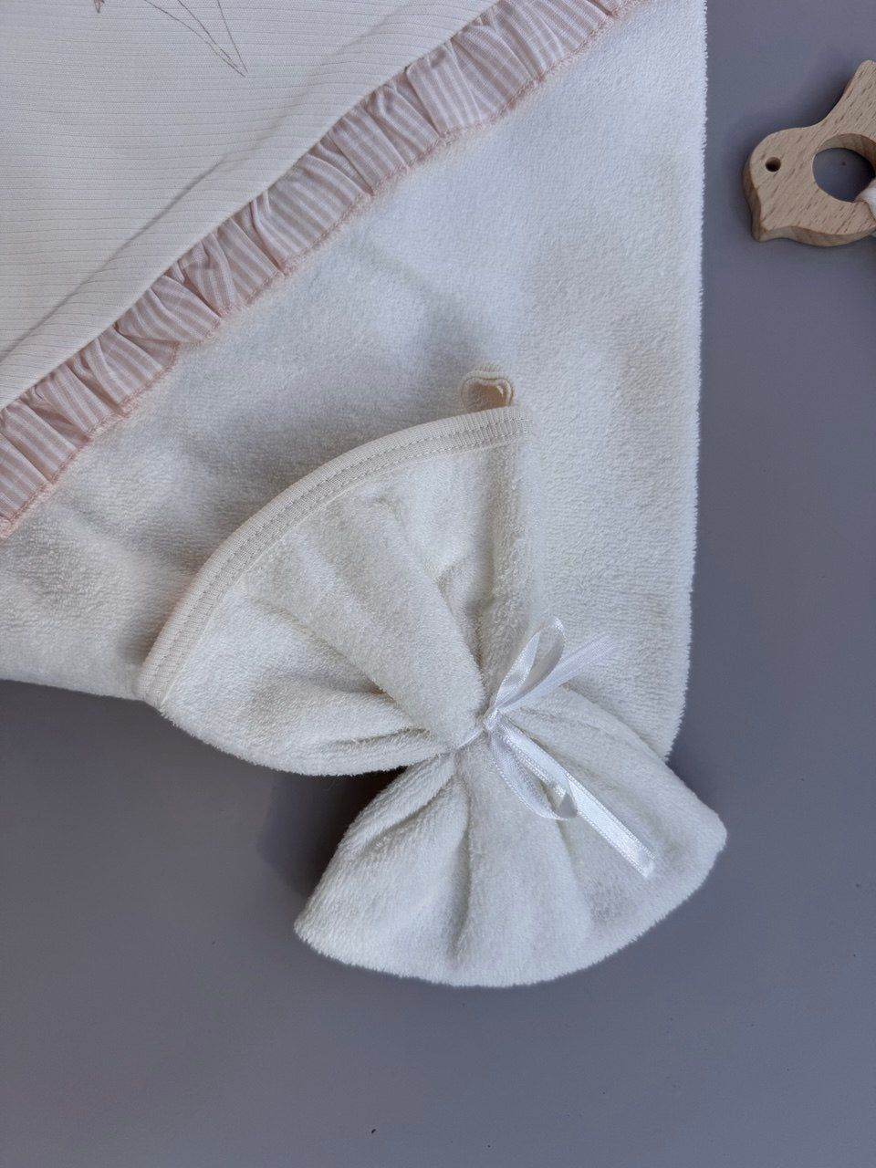 Lila Flowers Organic Cotton GOTS Certified Bath Towel