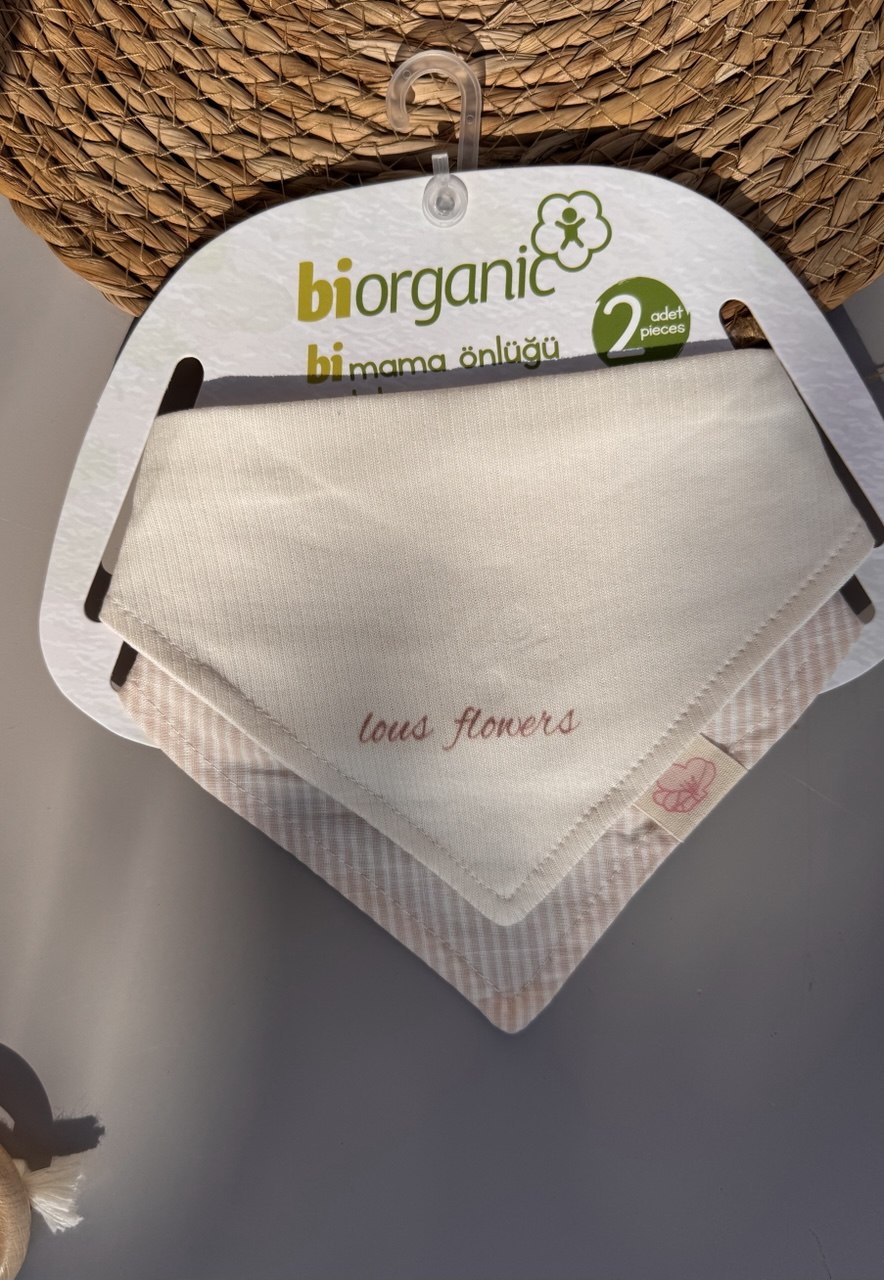 Flowers Organic Cotton 2 Bibs