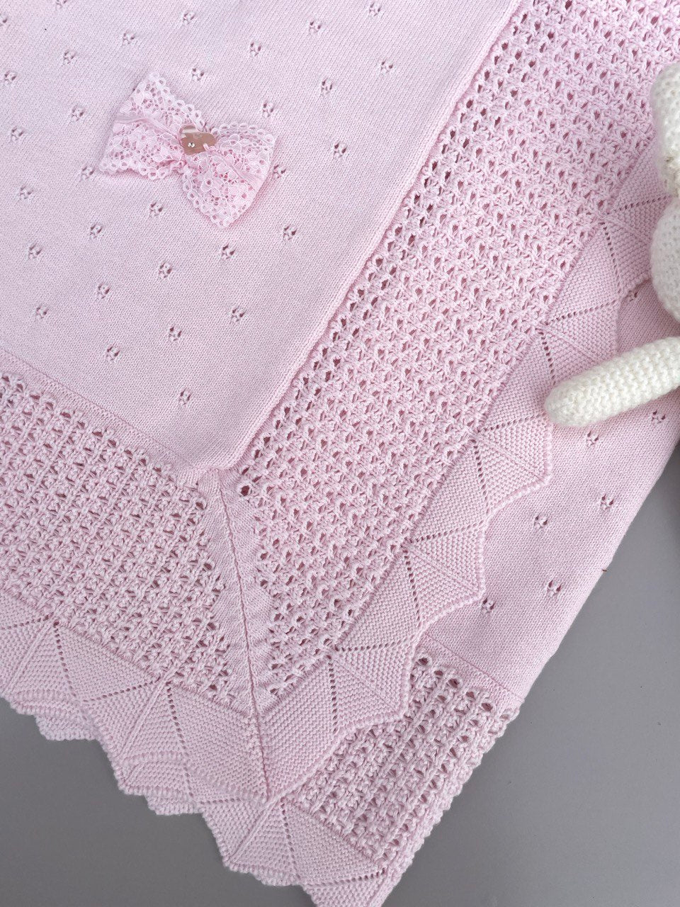 Pink Organic Cotton Blanket