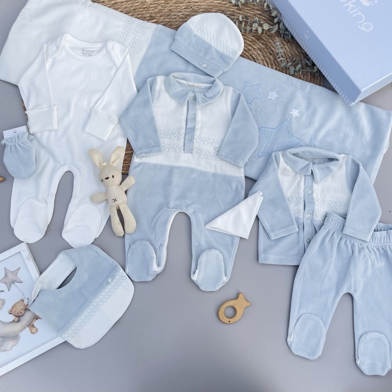 Blue Stars Velvet Hospital Set 9 pcs