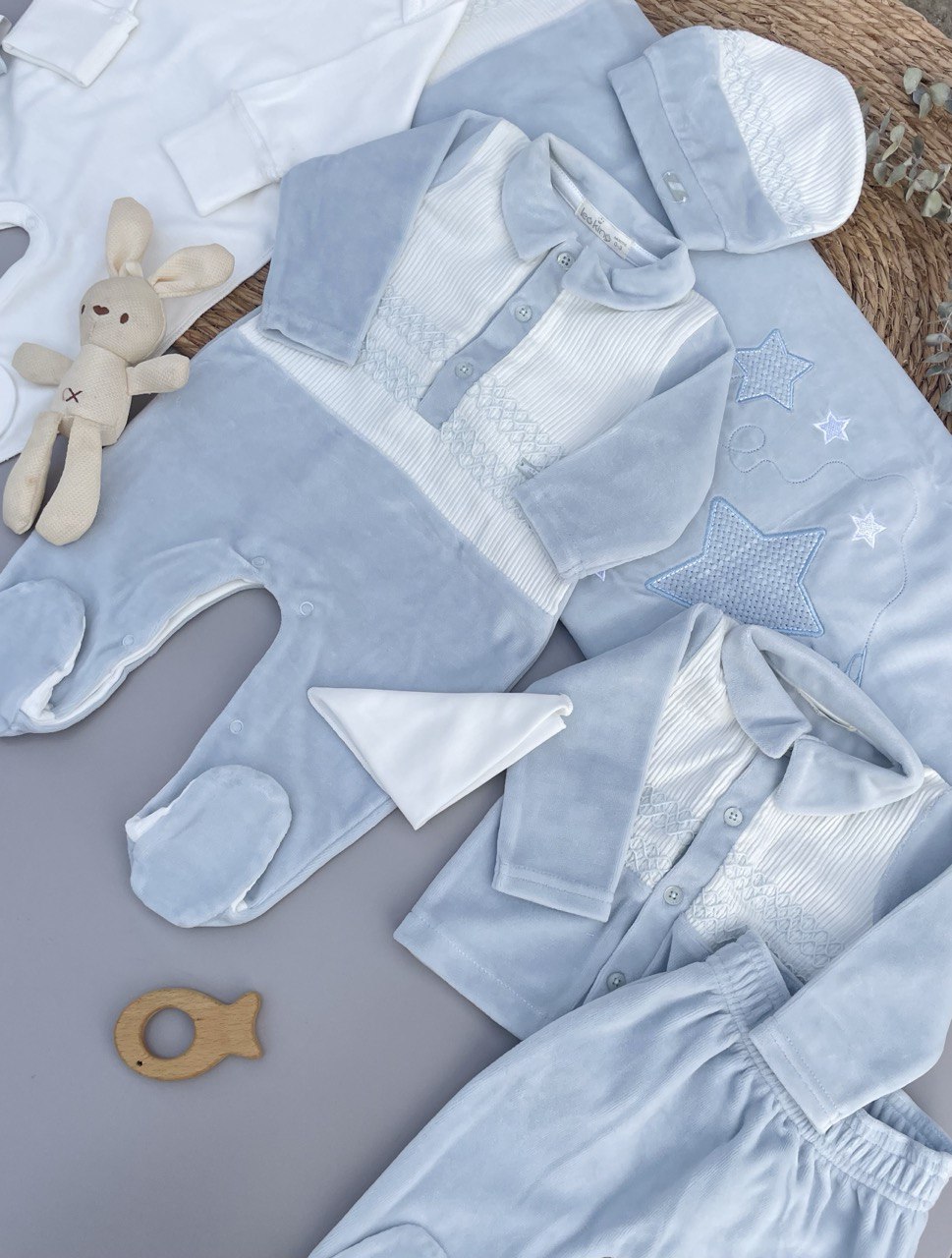 Blue Stars Velvet Hospital Set 9 pcs